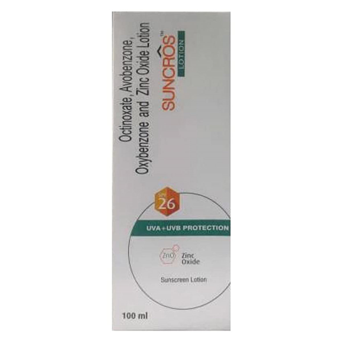 Suncros Spf 26 Lotion 60 ml, Pack of 1 Suncros Spf 26 Lotion 60 ml, Pack of 1