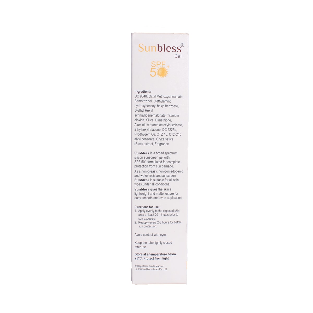 Sunbless SPF 50+ Silicon Sunscreen Gel 60 gm, Pack of 1 Sunbless SPF 50+ Silicon Sunscreen Gel 60 gm, Pack of 1