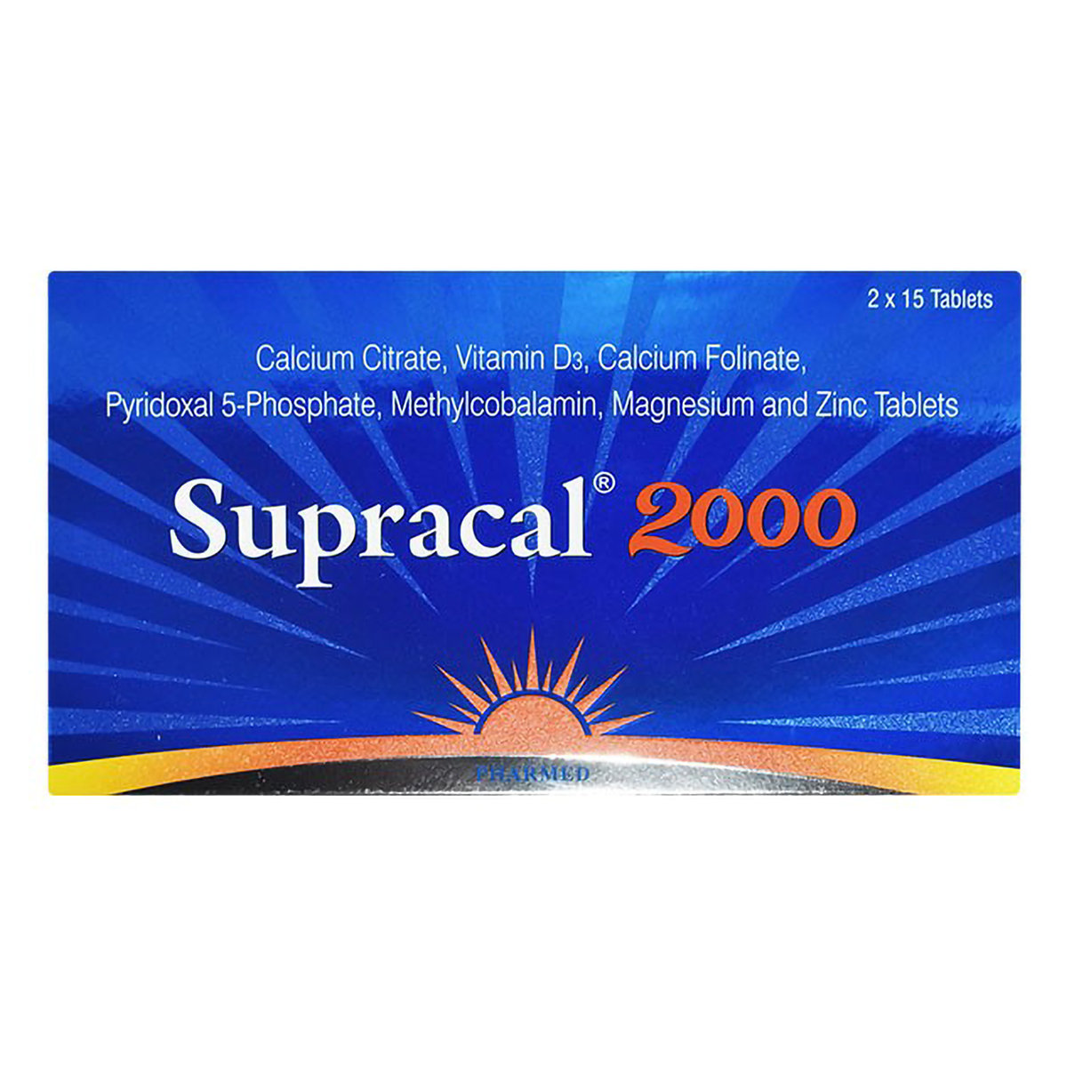 Supracal 2000 Tablet 15's, Pack of 15 Supracal 2000 Tablet 15's, Pack of 15