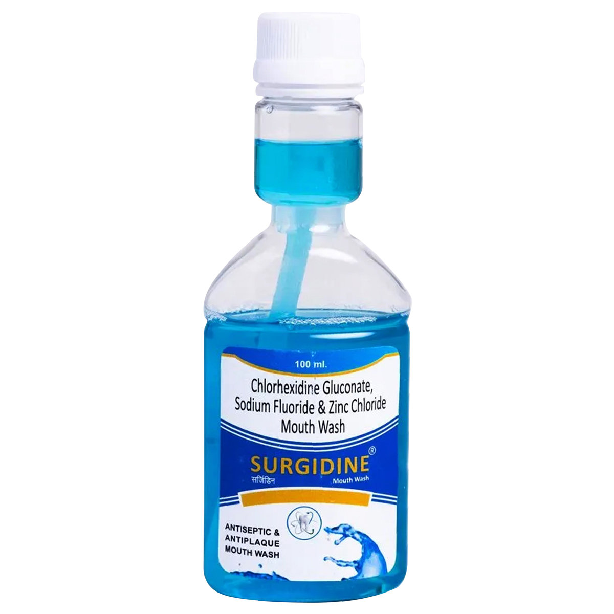 Surgidine Mouth Wash 100 ml, Pack of 1 LIQUID Surgidine Mouth Wash 100 ml, Pack of 1 LIQUID