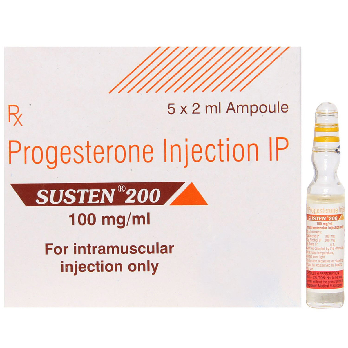 Susten 200 Injection 2 ml, Pack of 1 Injection Susten 200 Injection 2 ml, Pack of 1 Injection
