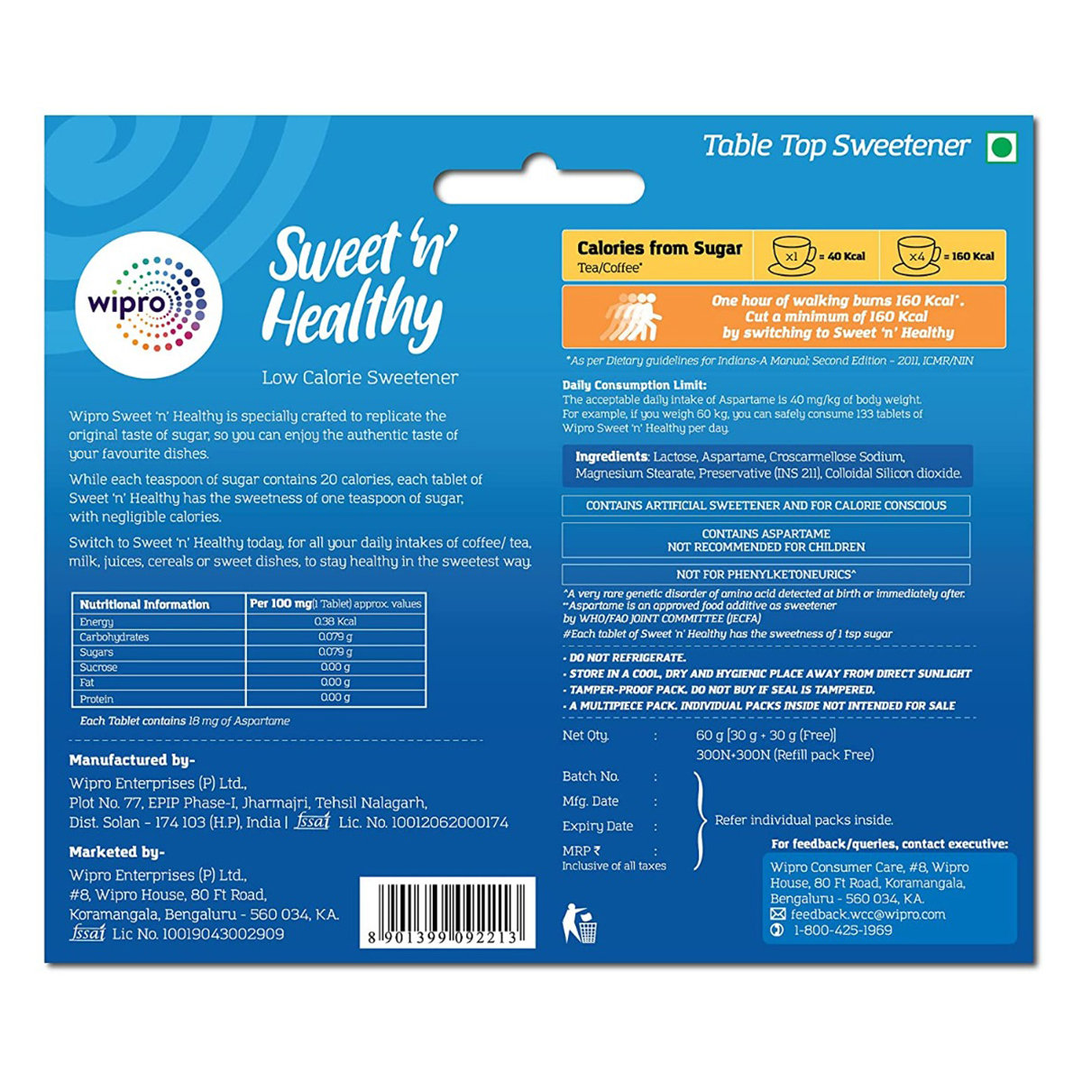 Sweet N Healthy, 300 Tablets + 300 Free, Pack of 1 Sweet N Healthy, 300 Tablets + 300 Free, Pack of 1