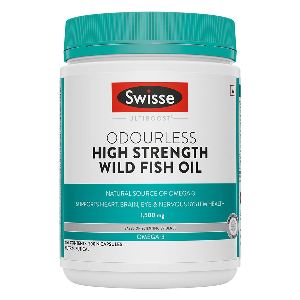Swisse Ultiboost 1500 mg High Strength Wild Fish Oil, 200 Capsules, Pack of 1 Swisse Ultiboost 1500 mg High Strength Wild Fish Oil, 200 Capsules, Pack of 1