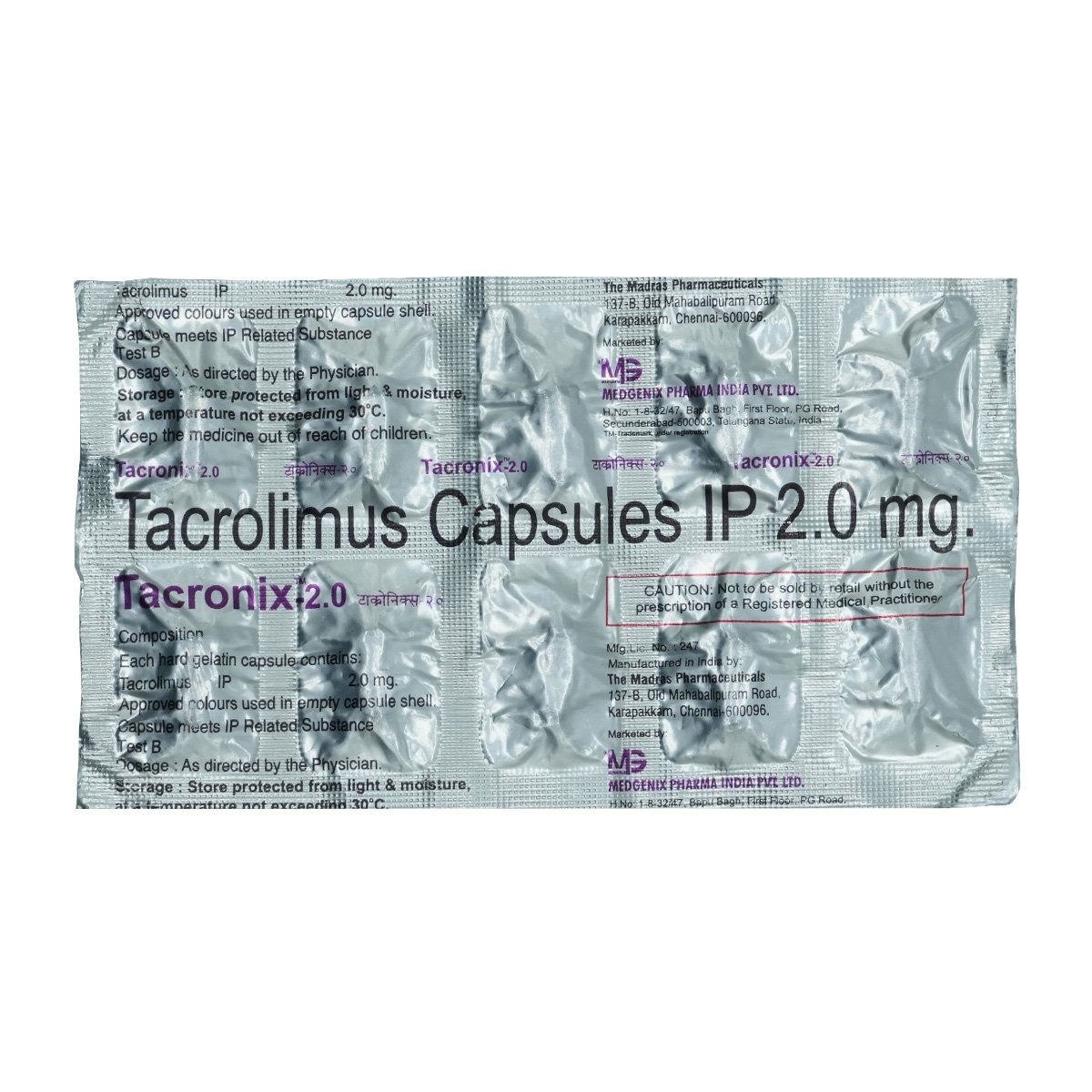 Tacronix-2 Capsule 10's, Pack of 10 CapsuleS Tacronix-2 Capsule 10's, Pack of 10 CapsuleS