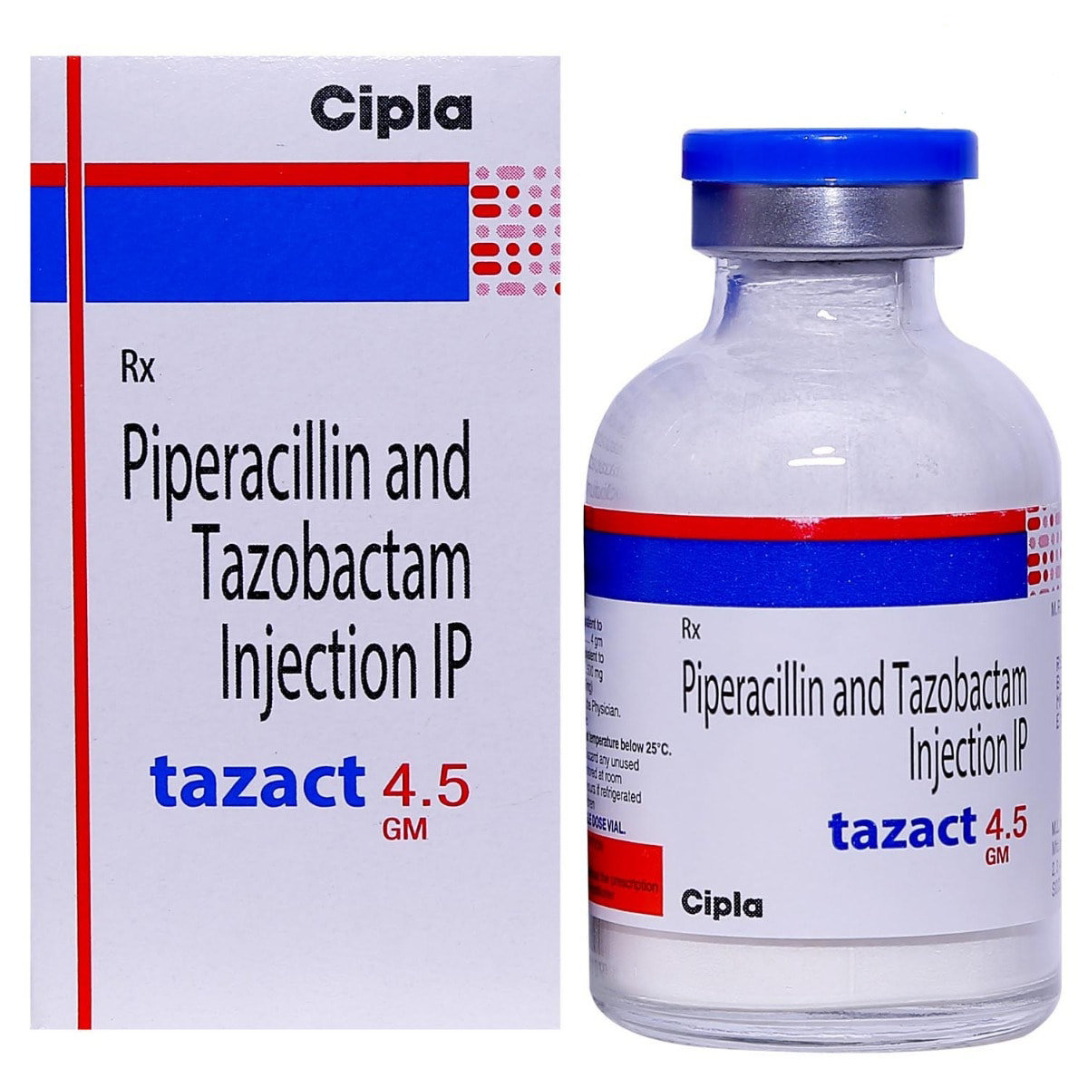 Tazact 4.5gm Injection 1's, Pack of 1 INJECTION Tazact 4.5gm Injection 1's, Pack of 1 INJECTION