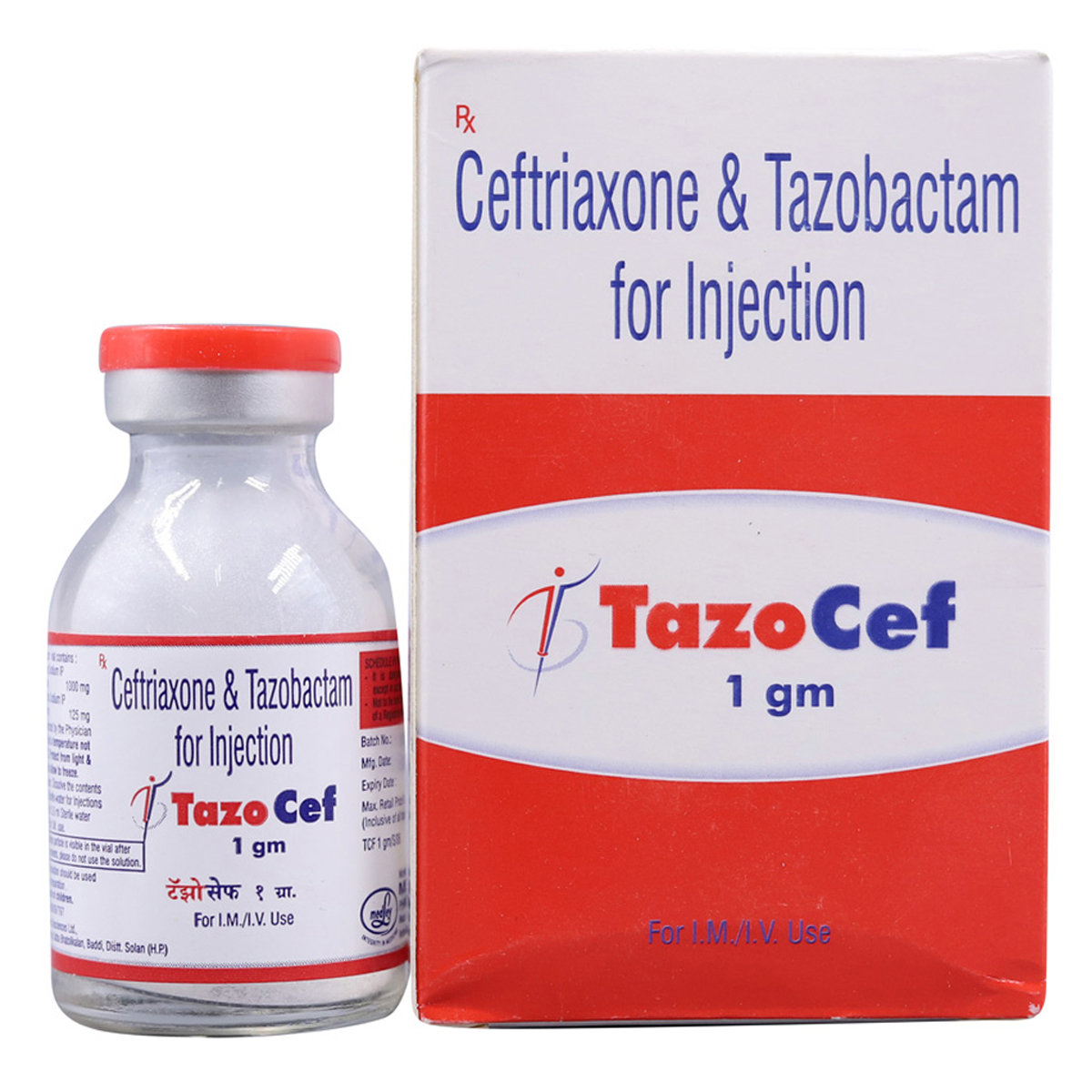 Tazocef 1000 mg/125 mg Injection 1's, Pack of 1 INJECTION Tazocef 1000 mg/125 mg Injection 1's, Pack of 1 INJECTION