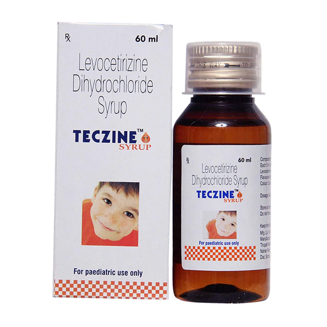 Teczine Syrup 60 ml, Pack of 1 Syrup Teczine Syrup 60 ml, Pack of 1 Syrup