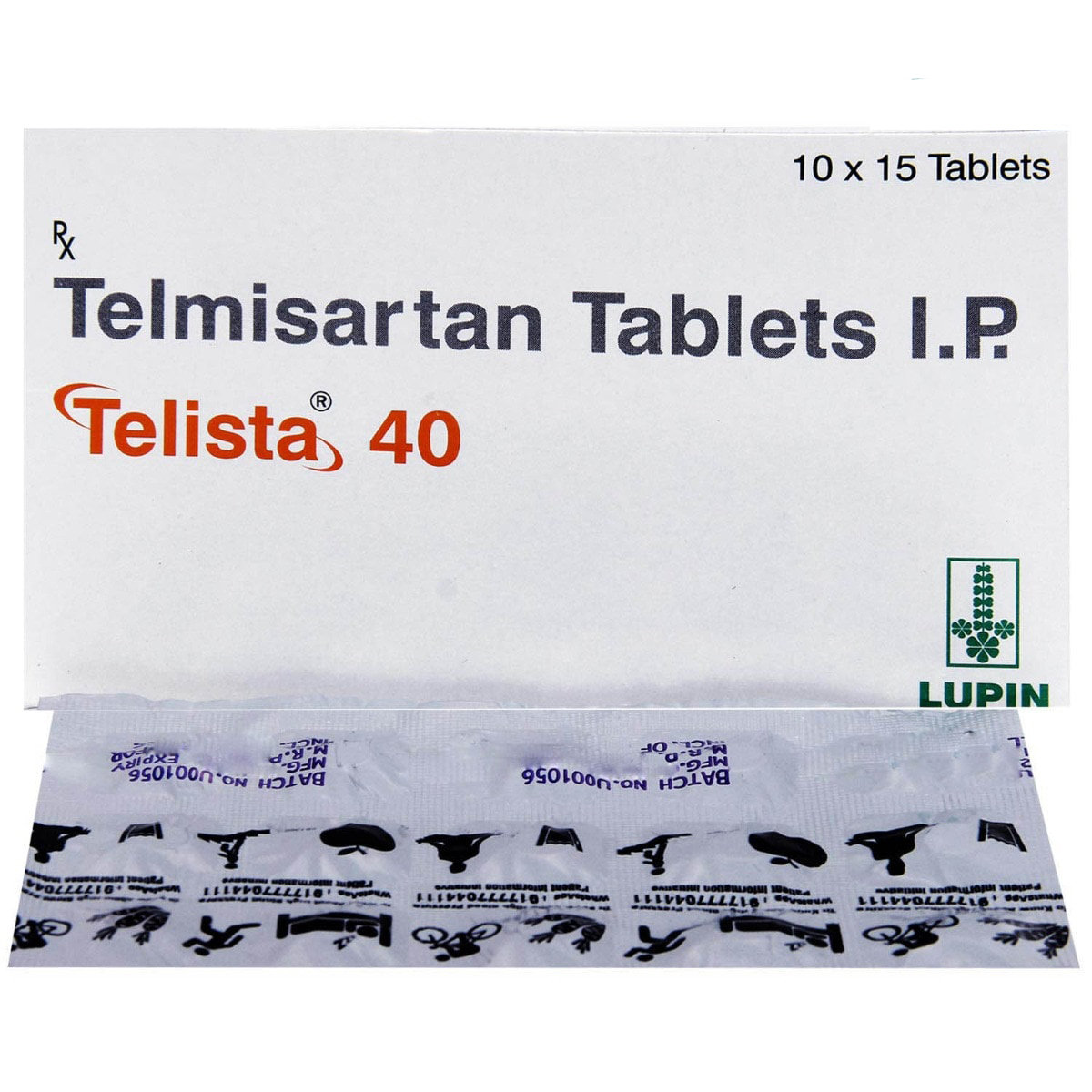 Telista 40 Tablet 15's, Pack of 15 TABLETS Telista 40 Tablet 15's, Pack of 15 TABLETS