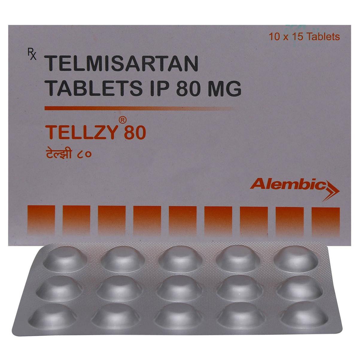 Tellzy 80 Tablet 15's, Pack of 15 TABLETS Tellzy 80 Tablet 15's, Pack of 15 TABLETS