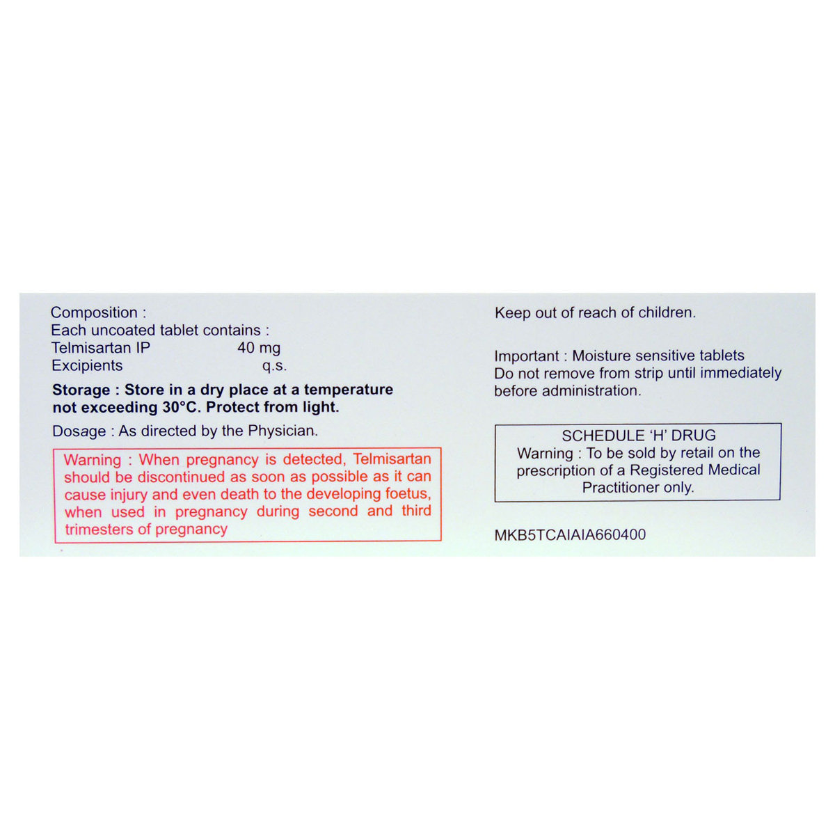 Telmikind-40 Tablet 10's, Pack of 10 TABLETS Telmikind-40 Tablet 10's, Pack of 10 TABLETS