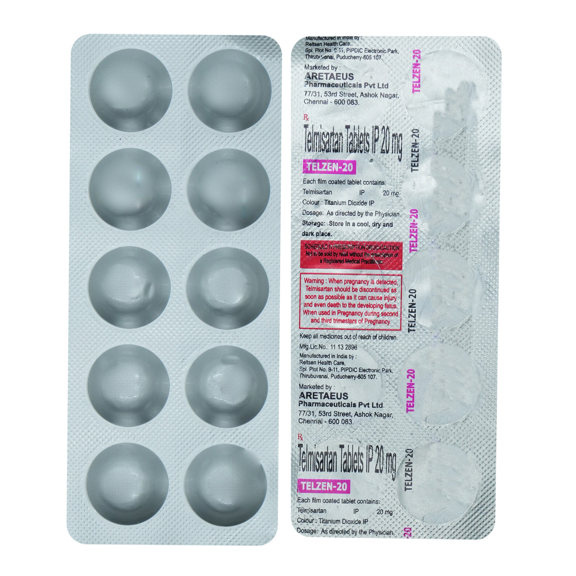 Telzen-20 Tablet 10's, Pack of 10 TABLETS Telzen-20 Tablet 10's, Pack of 10 TABLETS