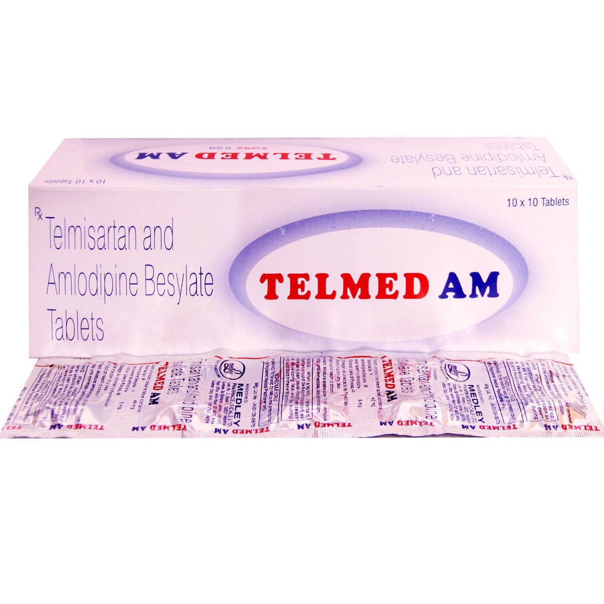 Telmed AM Tablet 10's, Pack of 10 Telmed AM Tablet 10's, Pack of 10