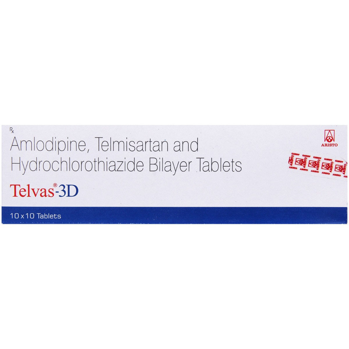 Telvas-3D Tablet 10's, Pack of 10 Telvas-3D Tablet 10's, Pack of 10