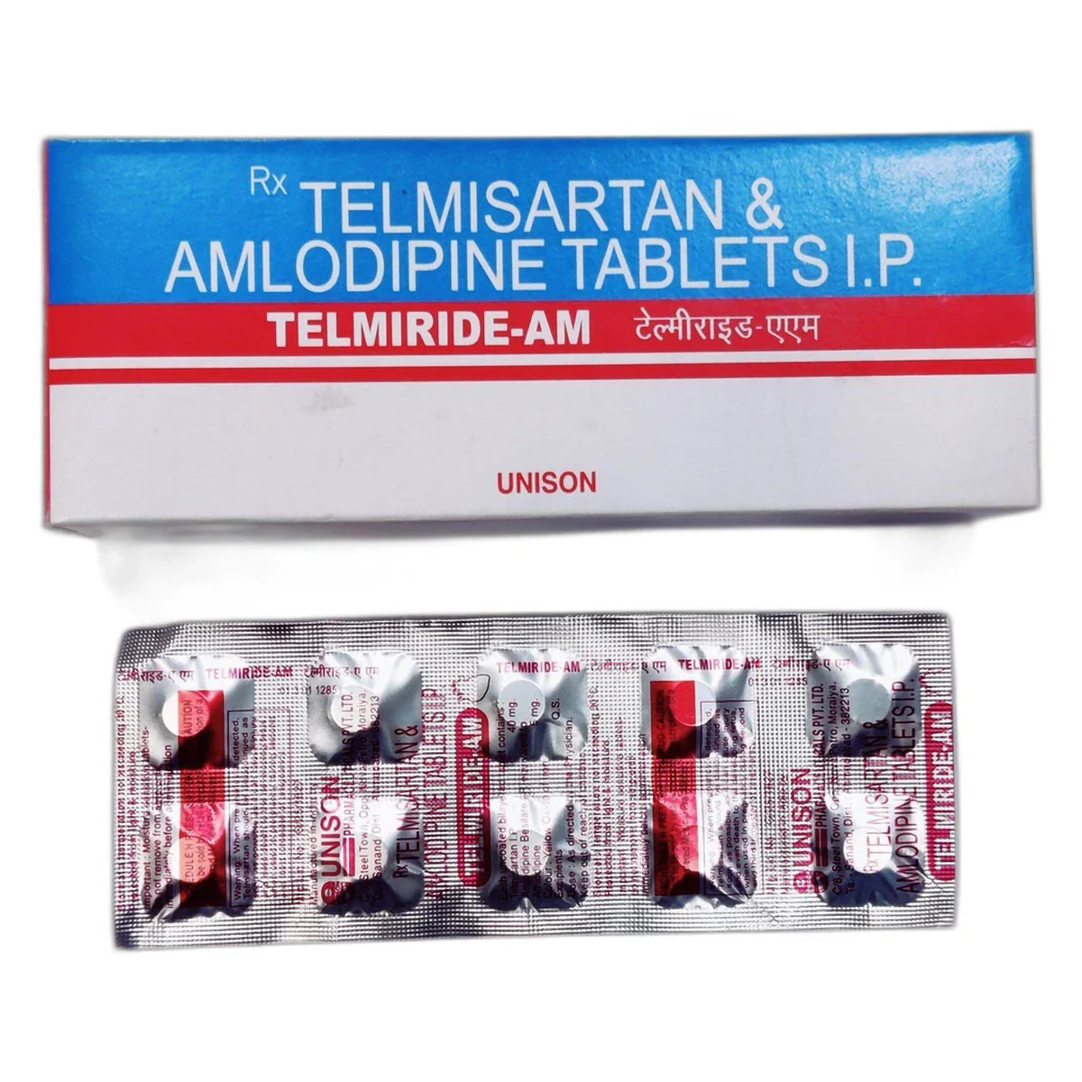 Telmiride AM Tablet 10's, Pack of 10 TABLETS Telmiride AM Tablet 10's, Pack of 10 TABLETS