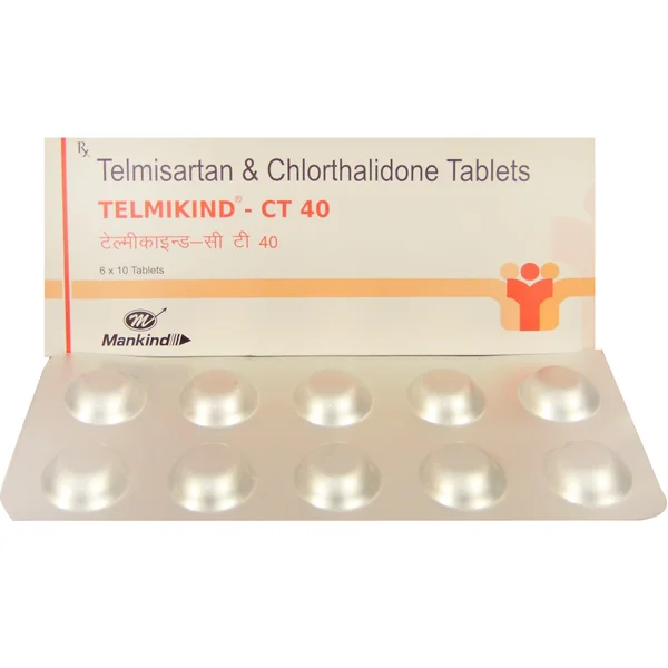 Telmikind CT 40 Tablet 10's, Pack of 10