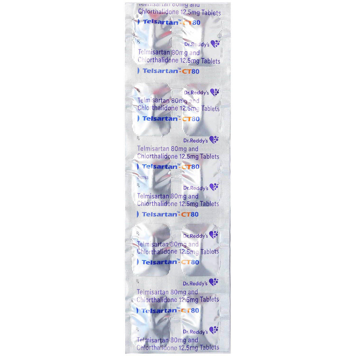 Telsartan-CT 80 Tablet 10's, Pack of 10 Telsartan-CT 80 Tablet 10's, Pack of 10