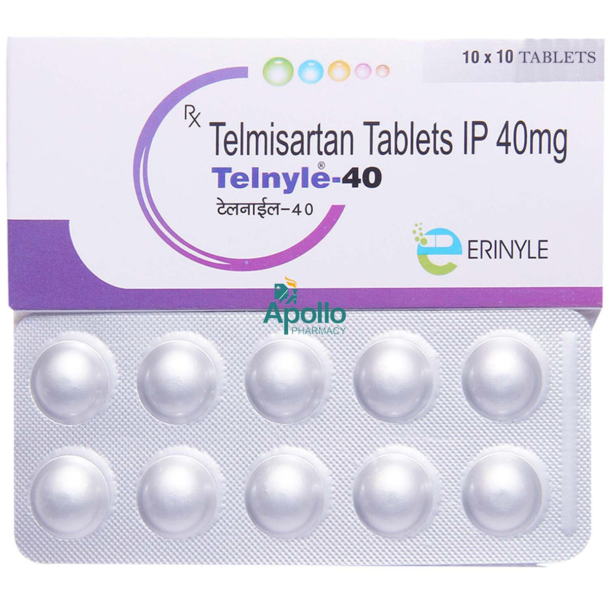 Telnyle-40 Tablet 10's, Pack of 10 TABLETS Telnyle-40 Tablet 10's, Pack of 10 TABLETS