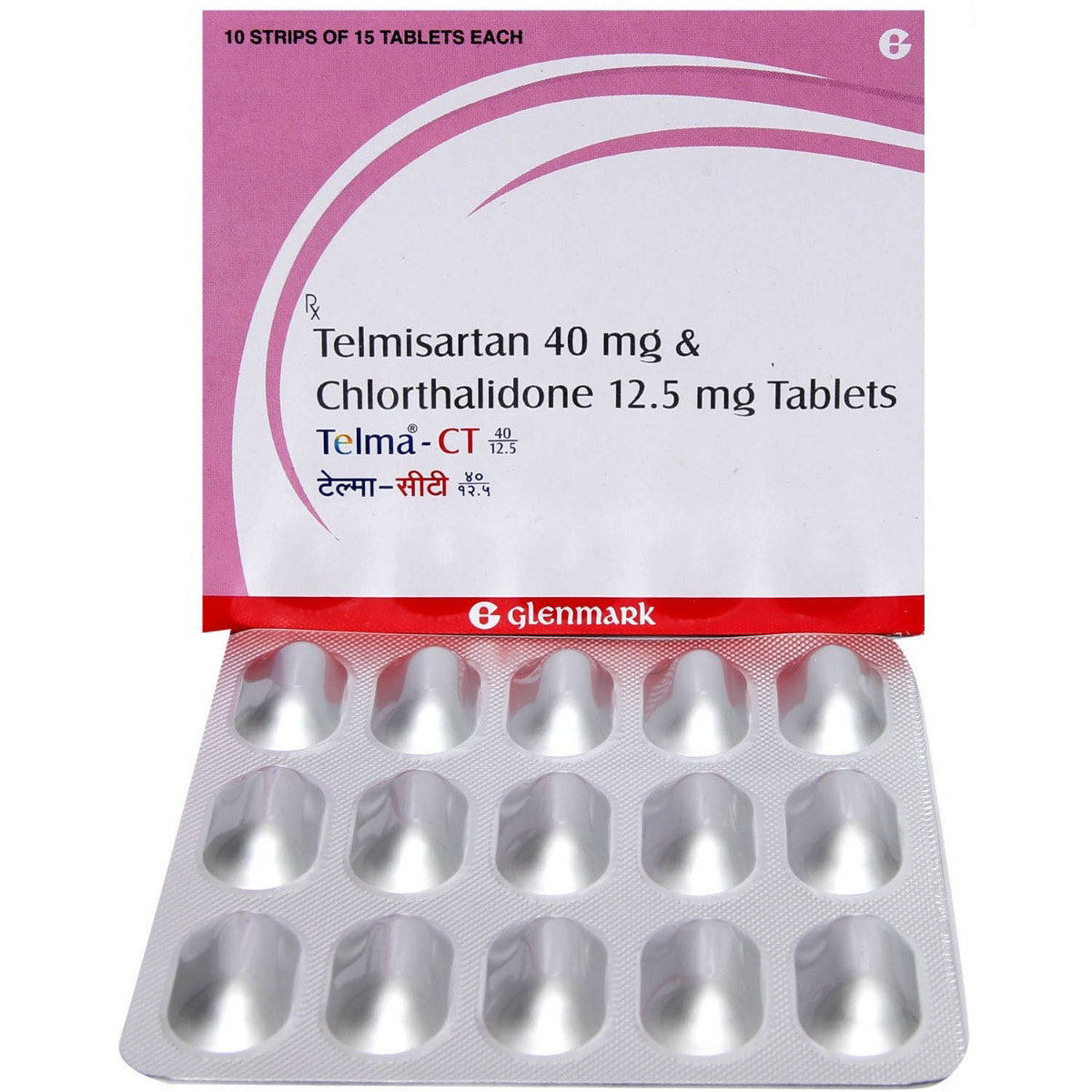Telma-CT 40/12.5 Tablet 15's, Pack of 15 Telma-CT 40/12.5 Tablet 15's, Pack of 15