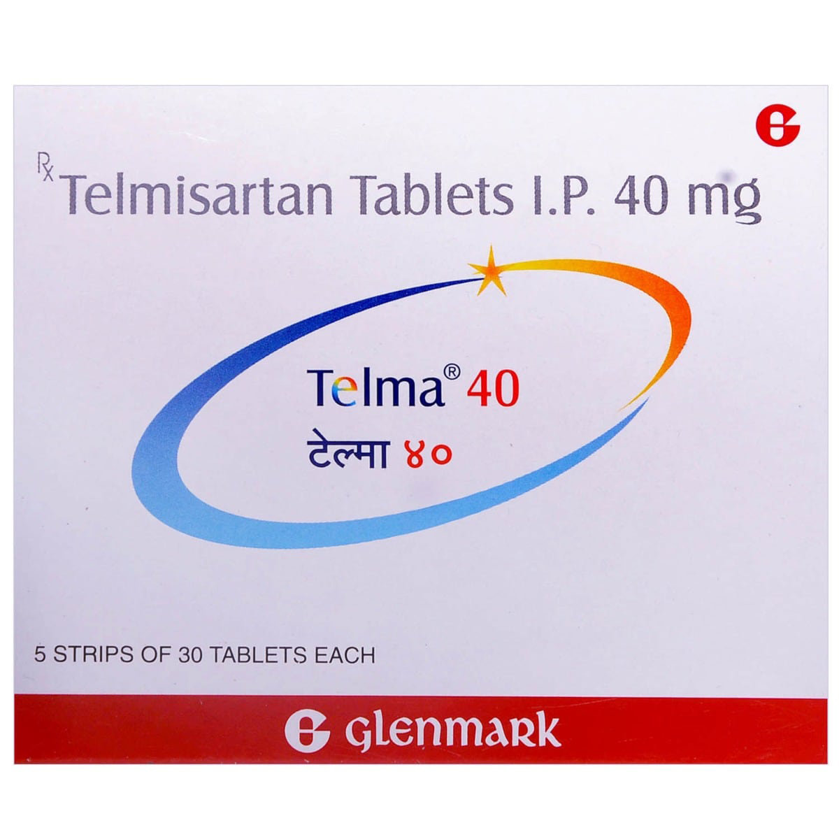 Telma 40 mg Tablet 30's, Pack of 30 TABLETS Telma 40 mg Tablet 30's, Pack of 30 TABLETS