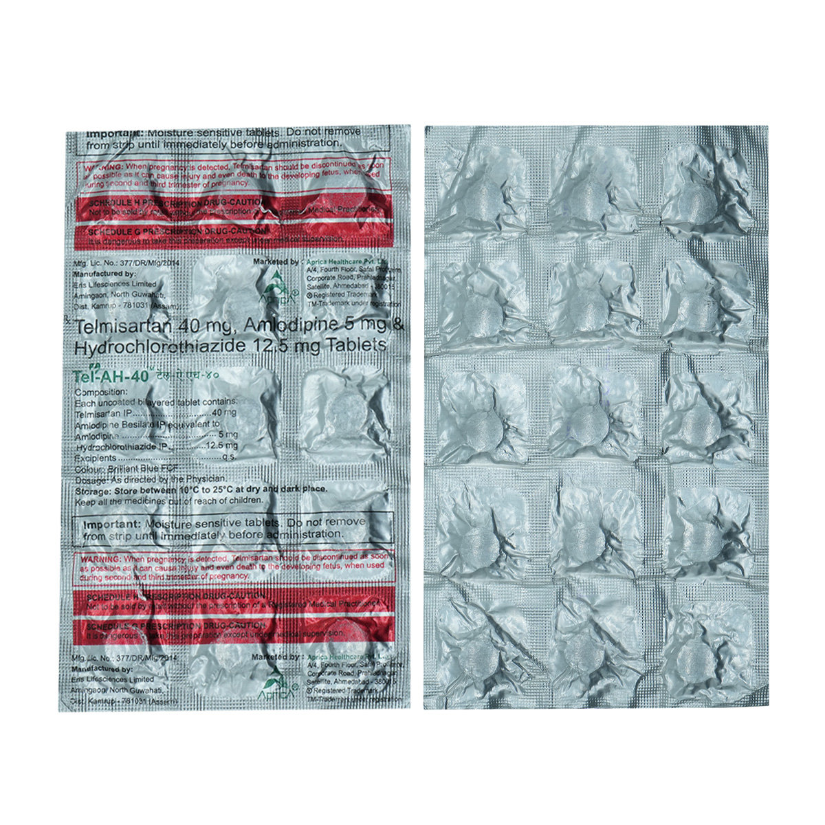 Tel-AH 40 Tablet 15's, Pack of 15 TabletS Tel-AH 40 Tablet 15's, Pack of 15 TabletS