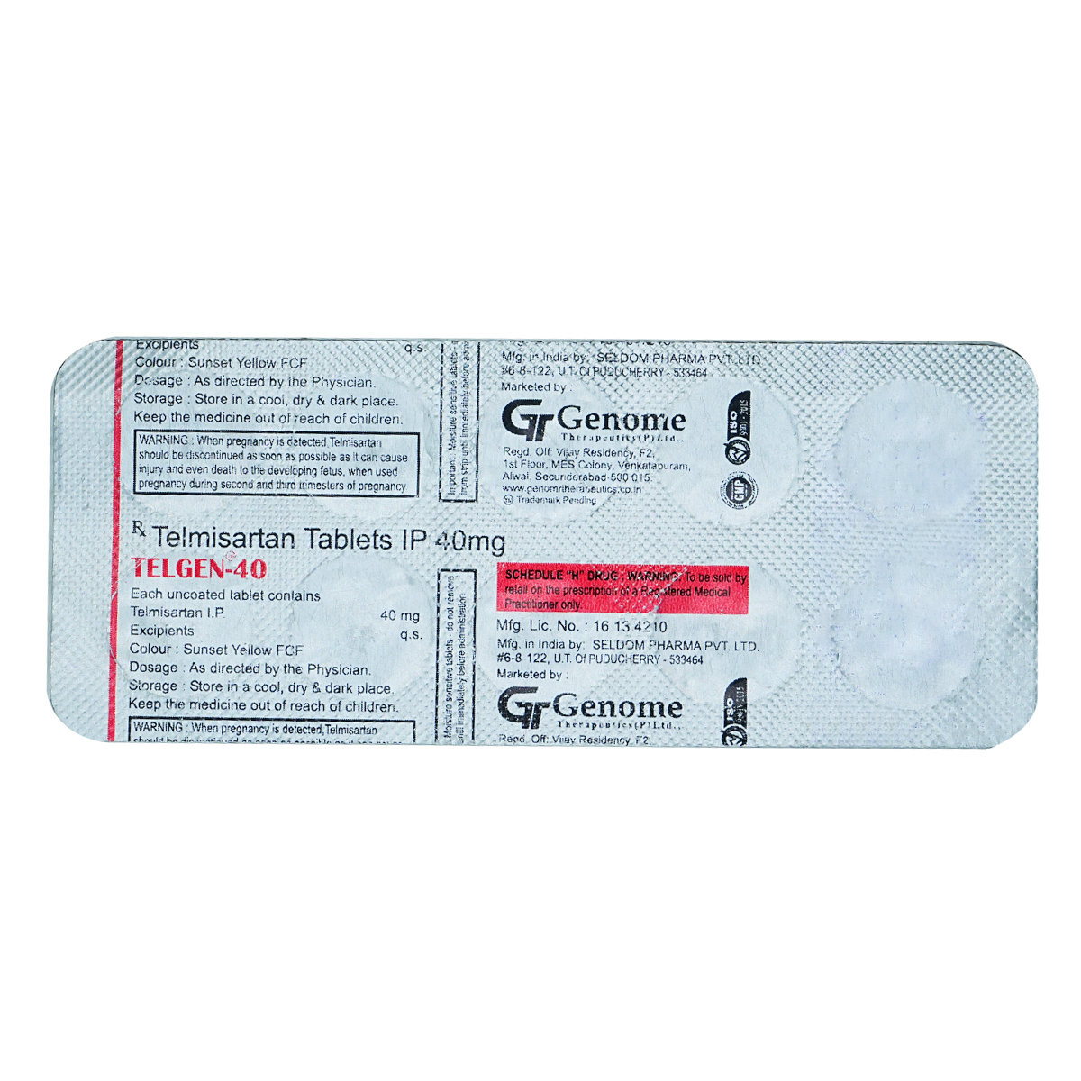 Telgen-40 Tablet 10's, Pack of 10 TABLETS Telgen-40 Tablet 10's, Pack of 10 TABLETS