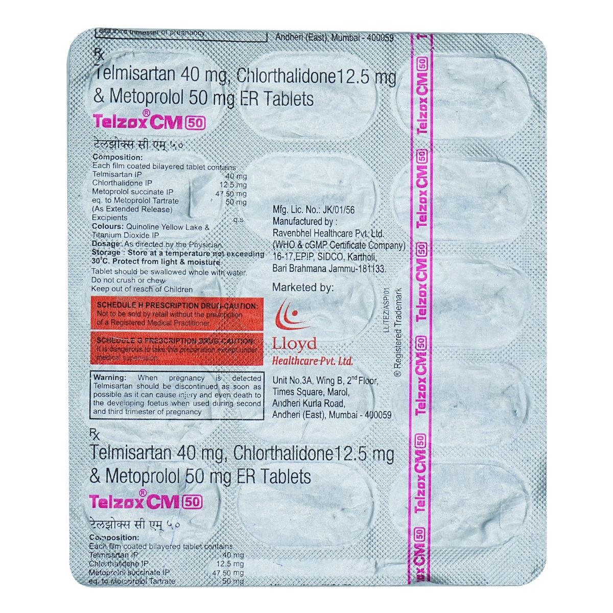 Telzox CM 50 Tablet 15's, Pack of 15 TabletS Telzox CM 50 Tablet 15's, Pack of 15 TabletS