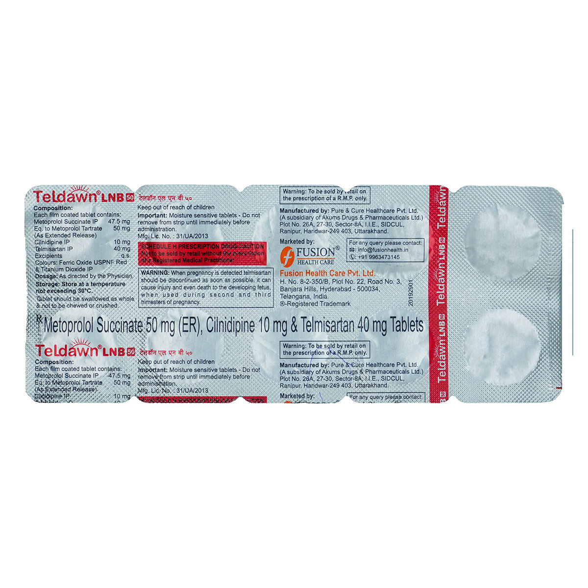 Teldawn Lnb 50 Tablet 10's, Pack of 10 TABLETS Teldawn Lnb 50 Tablet 10's, Pack of 10 TABLETS