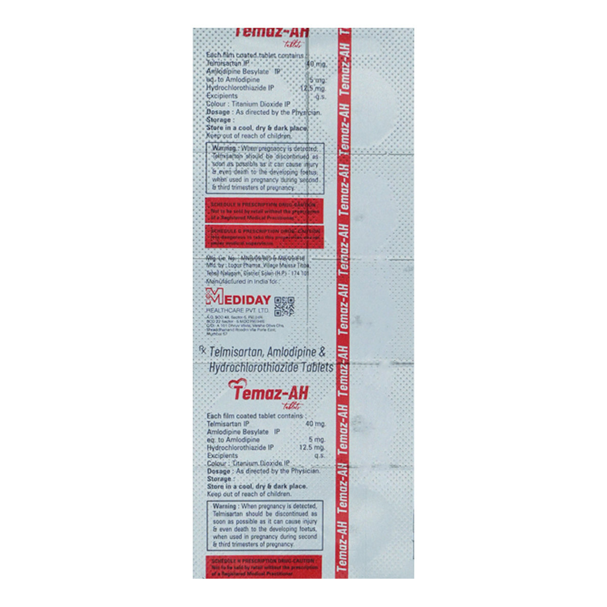Temaz-AH Tablet 10's, Pack of 10 Temaz-AH Tablet 10's, Pack of 10