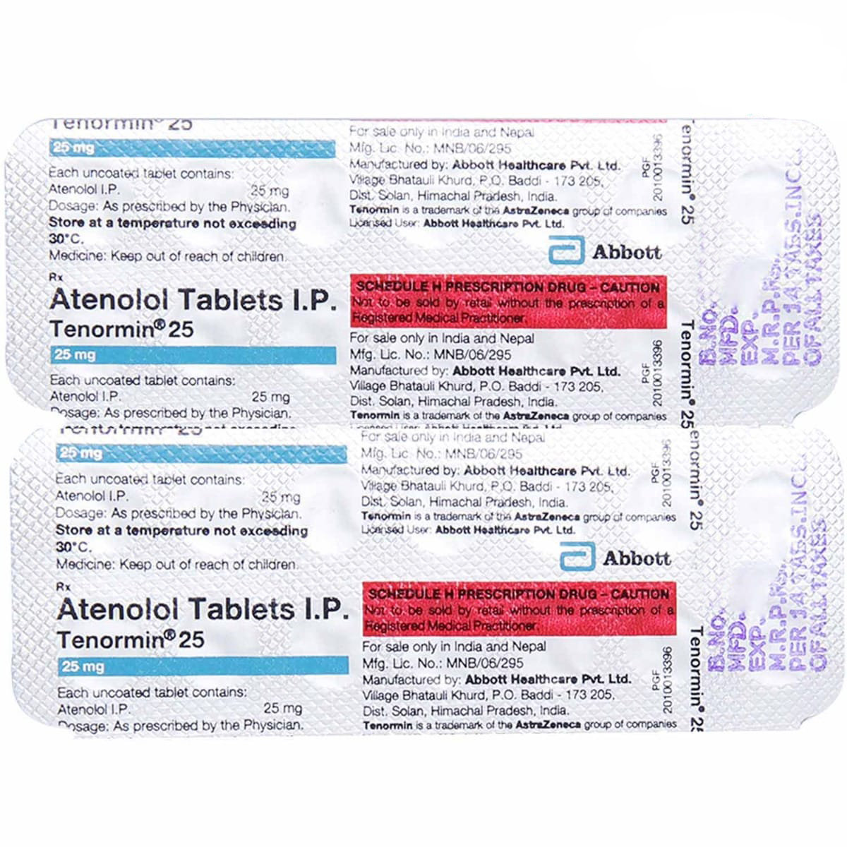 Tenormin 25 Tablet 14's, Pack of 14 TABLETS Tenormin 25 Tablet 14's, Pack of 14 TABLETS