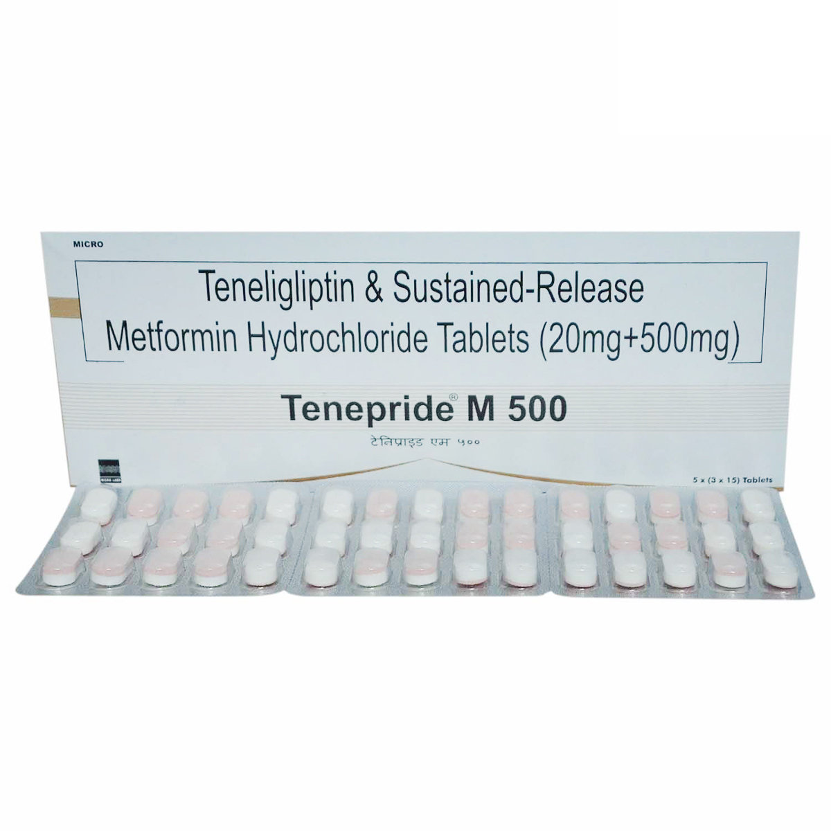 Tenepride M 500 Tablet 15's, Pack of 15 TABLETS Tenepride M 500 Tablet 15's, Pack of 15 TABLETS