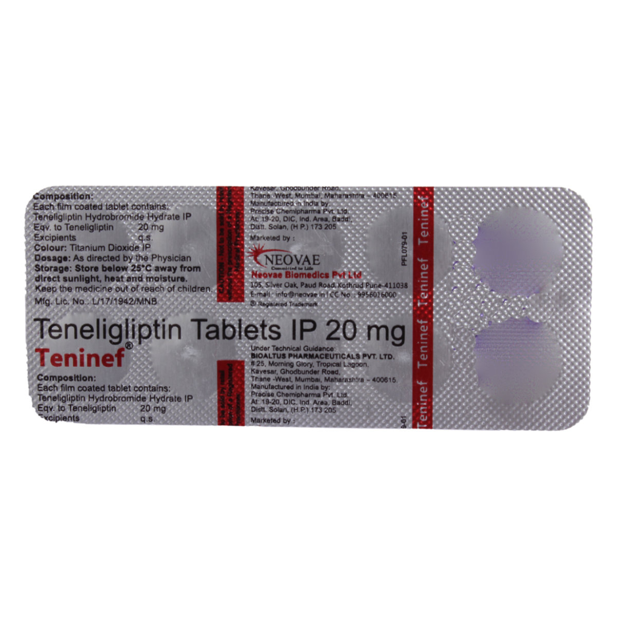 Teninef 20 Tablet 10's, Pack of 10 TABLETS Teninef 20 Tablet 10's, Pack of 10 TABLETS