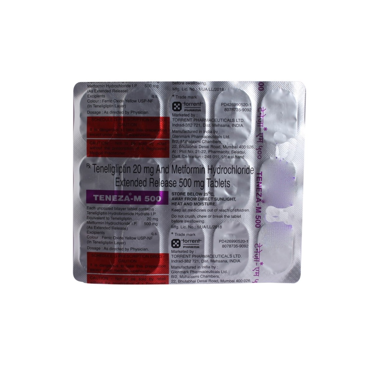 Teneza-M 500 Tablet 15's, Pack of 15 TabletS Teneza-M 500 Tablet 15's, Pack of 15 TabletS