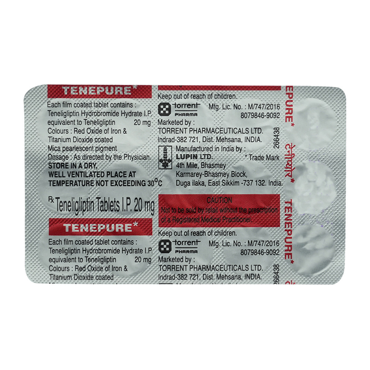 Tenepure-20 Tablet 15's, Pack of 15 TABLETS Tenepure-20 Tablet 15's, Pack of 15 TABLETS