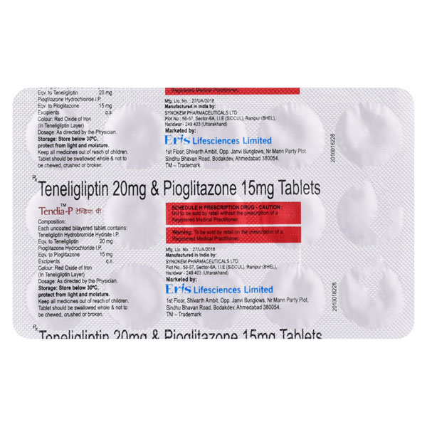 Tendia-P Tablet 15's, Pack of 15 TabletS Tendia-P Tablet 15's, Pack of 15 TabletS