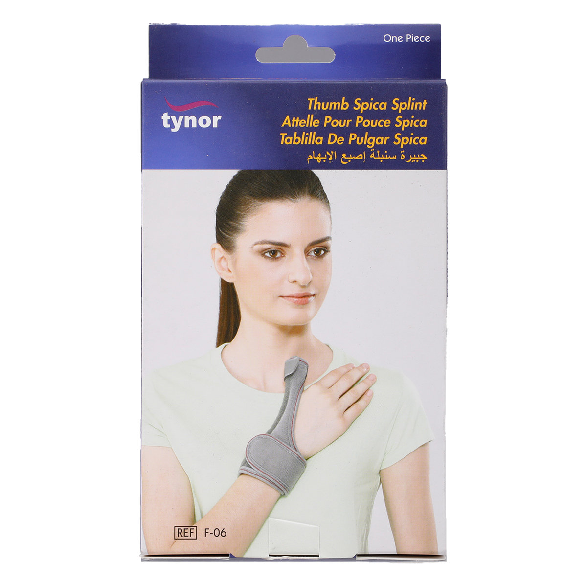 Tynor Thumb Spica Splint for Right/Left Thumb Universal, 1 Count, Pack of 1 Tynor Thumb Spica Splint for Right/Left Thumb Universal, 1 Count, Pack of 1