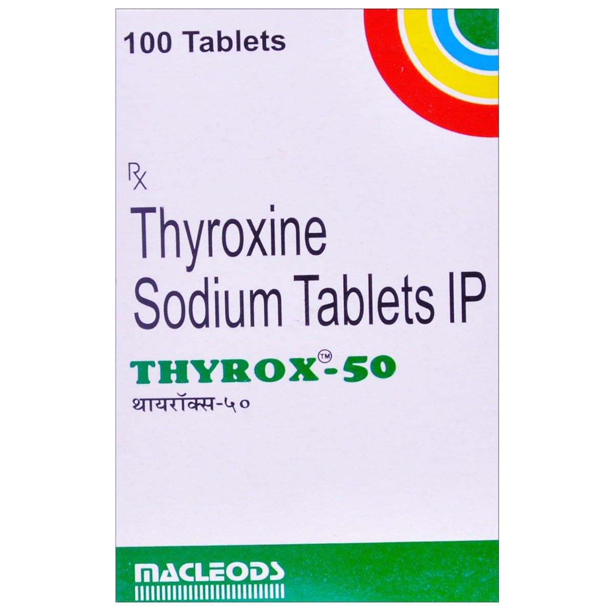 Thyrox-50 Tablet 100's, Pack of 1 TABLET Thyrox-50 Tablet 100's, Pack of 1 TABLET