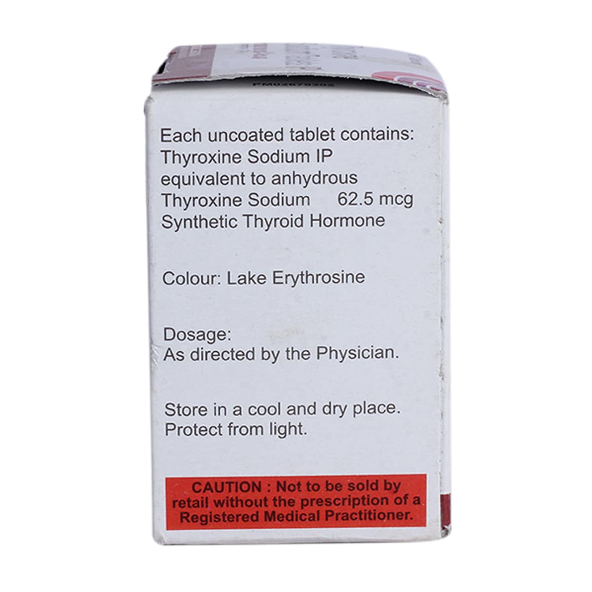 Thyrox 62.5 Tablet 100's, Pack of 1 TABLET Thyrox 62.5 Tablet 100's, Pack of 1 TABLET