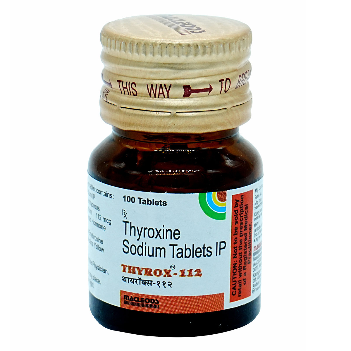 Thyrox 112 Tablet 100's, Pack of 1 TABLET Thyrox 112 Tablet 100's, Pack of 1 TABLET