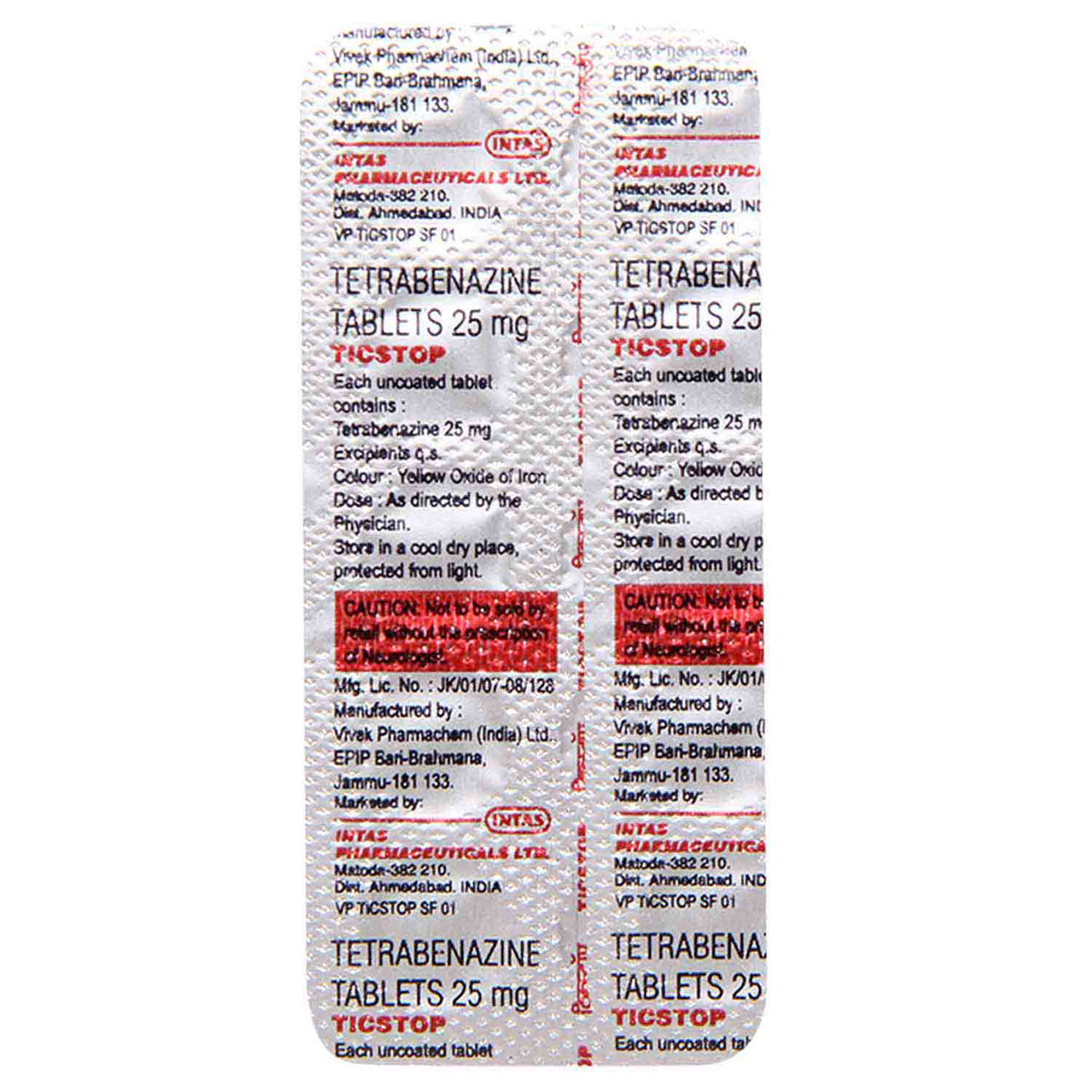 Ticstop Tablet 10's, Pack of 10 TabletS Ticstop Tablet 10's, Pack of 10 TabletS