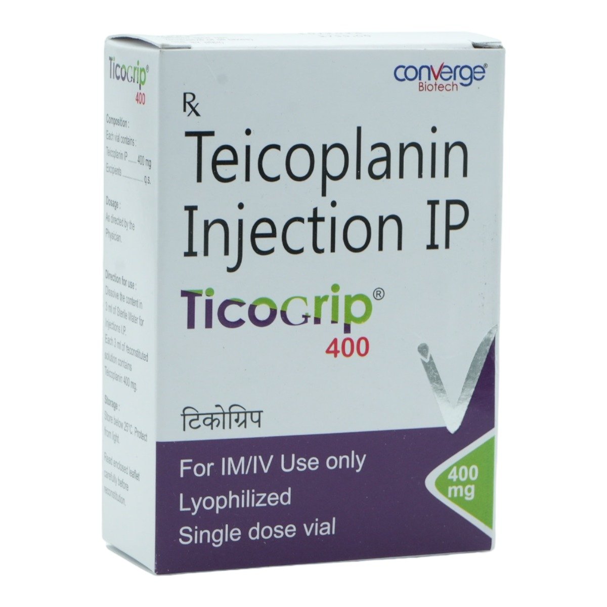 Ticogrip 400Mg Inj, Pack of 1 Injection Ticogrip 400Mg Inj, Pack of 1 Injection