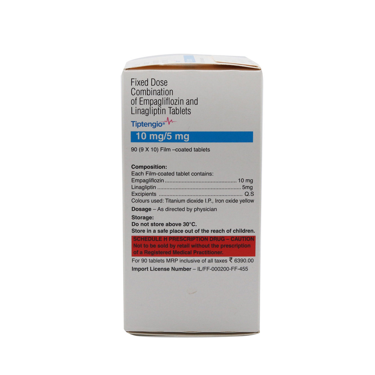 Tiptengio 10 mg/5 mg Tablet 10's, Pack of 10 TabletS Tiptengio 10 mg/5 mg Tablet 10's, Pack of 10 TabletS