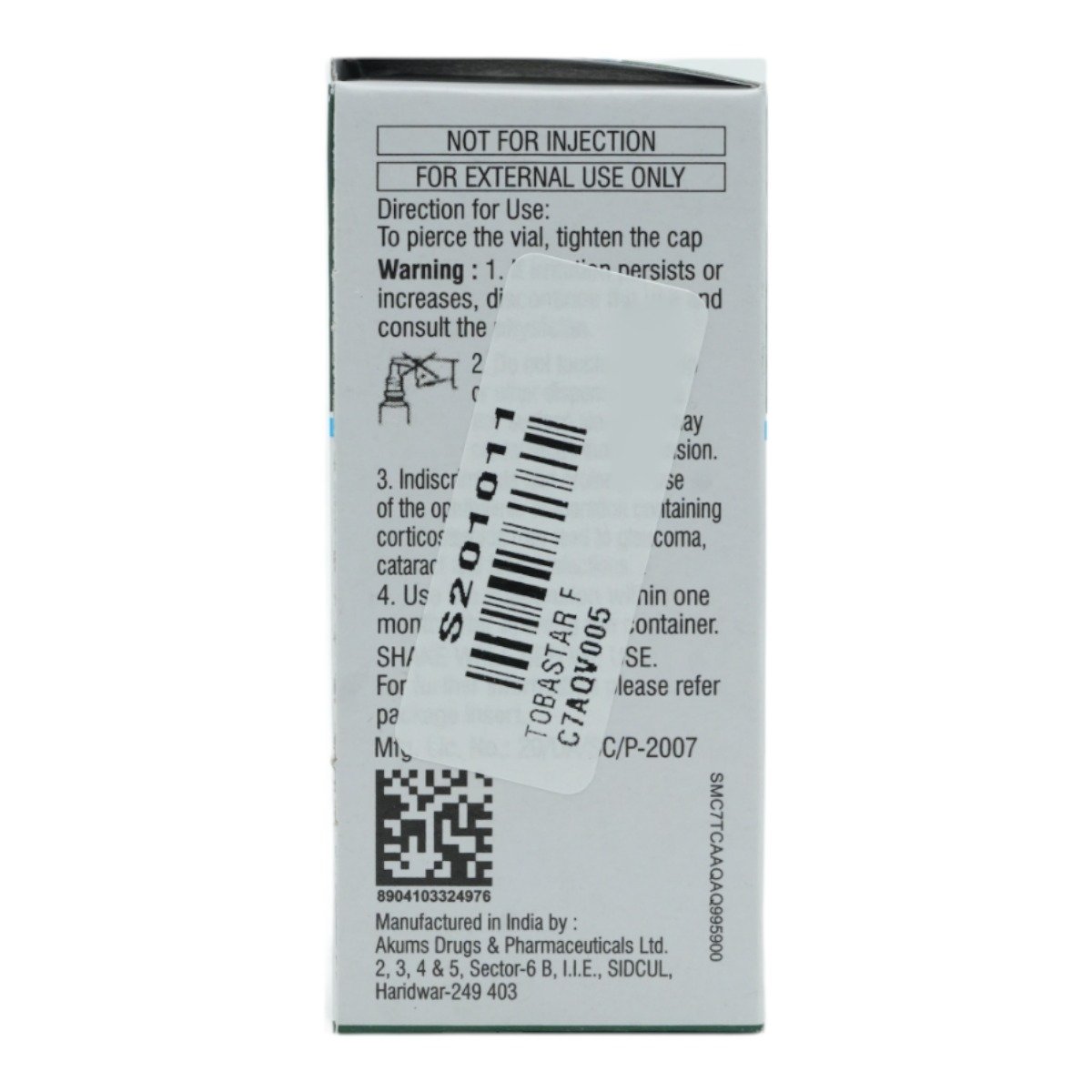 Tobastar F Eye Drop 5 ml, Pack of 1 Tobastar F Eye Drop 5 ml, Pack of 1