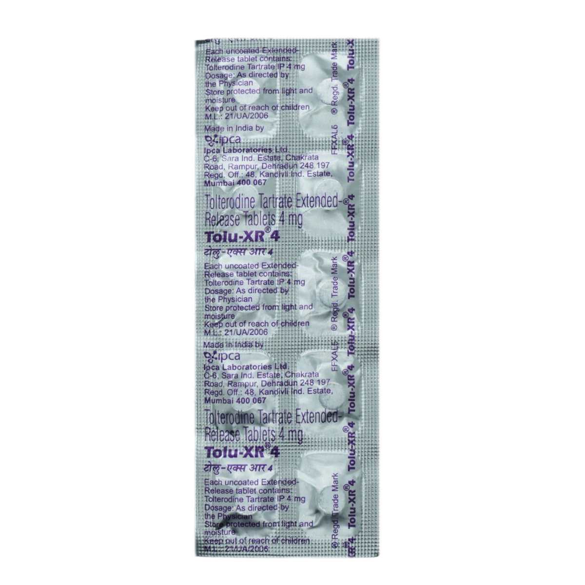 Tolu-XR 4 Tablet 10's, Pack of 10 TABLETS Tolu-XR 4 Tablet 10's, Pack of 10 TABLETS