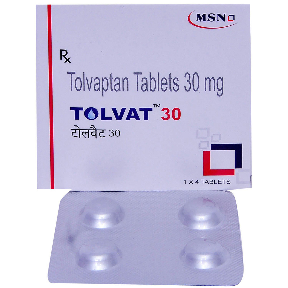 TOLVAT 30MG TABLET, Pack of 4 TABLETS TOLVAT 30MG TABLET, Pack of 4 TABLETS