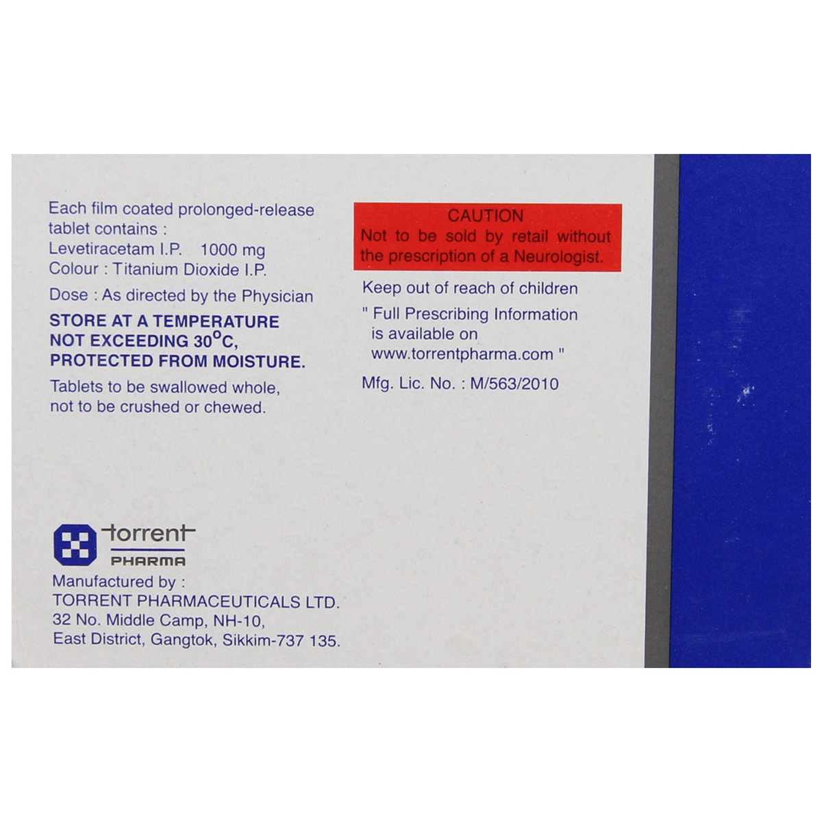 Torleva XR 1000 Tablet 10's, Pack of 10 TABLETS Torleva XR 1000 Tablet 10's, Pack of 10 TABLETS
