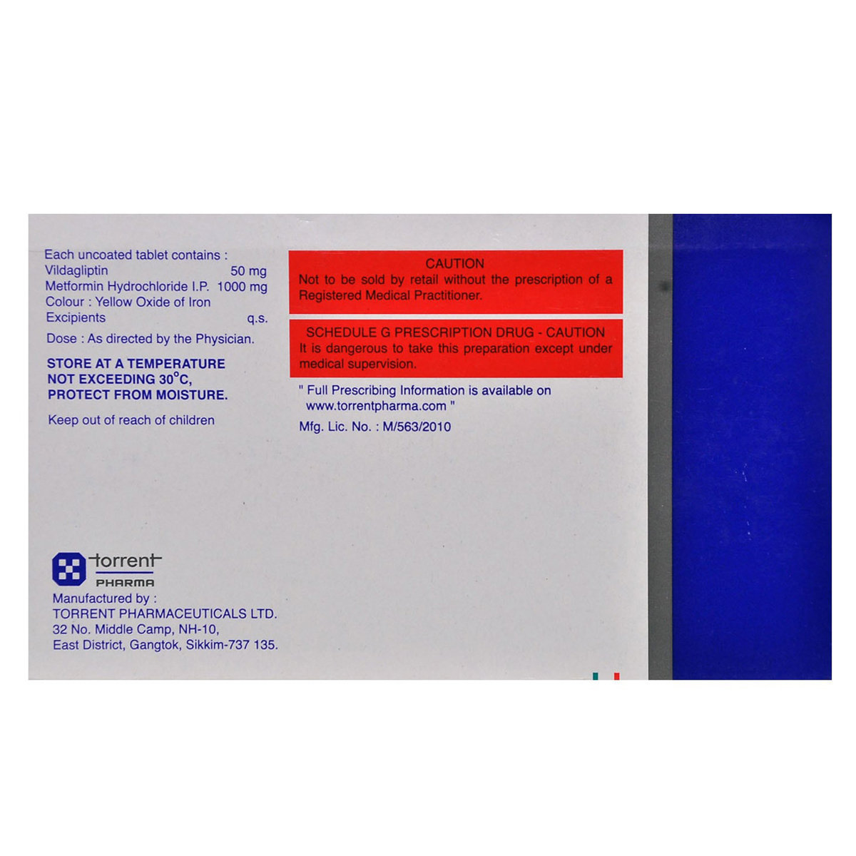 Torglip M 50/1000 Tablet 10's, Pack of 10 TABLETS Torglip M 50/1000 Tablet 10's, Pack of 10 TABLETS