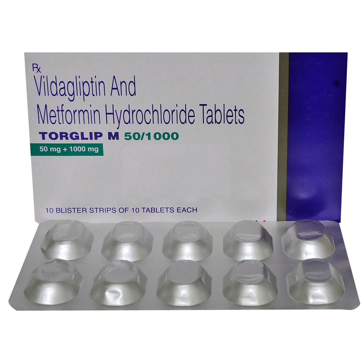 Torglip M 50/1000 Tablet 10's, Pack of 10 TABLETS Torglip M 50/1000 Tablet 10's, Pack of 10 TABLETS