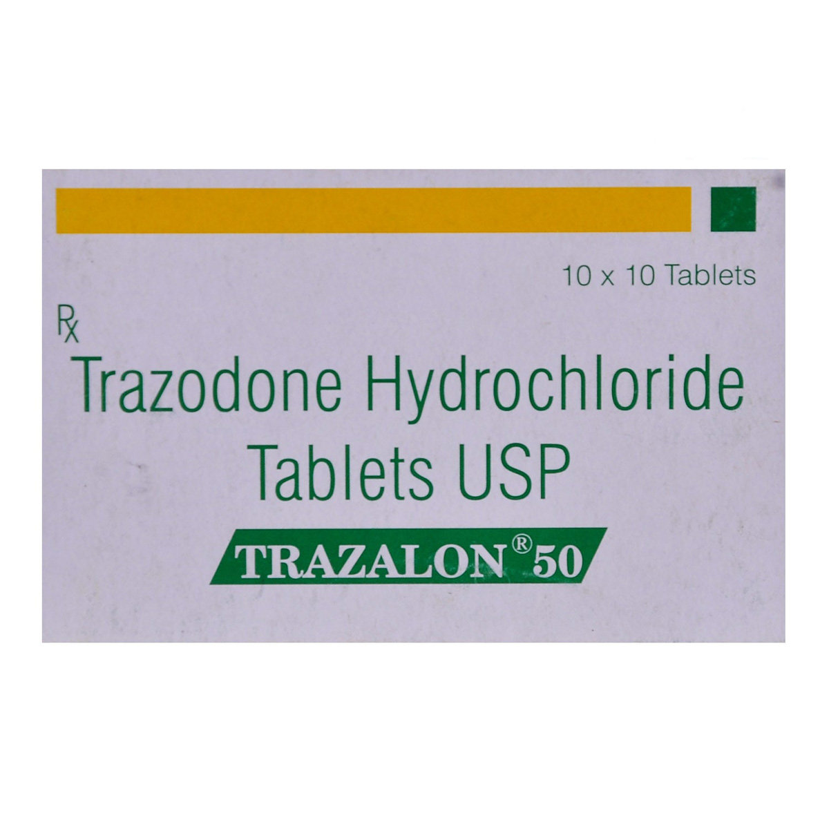 TRAZALON 50MG TABLET, Pack of 10 TABLETS TRAZALON 50MG TABLET, Pack of 10 TABLETS