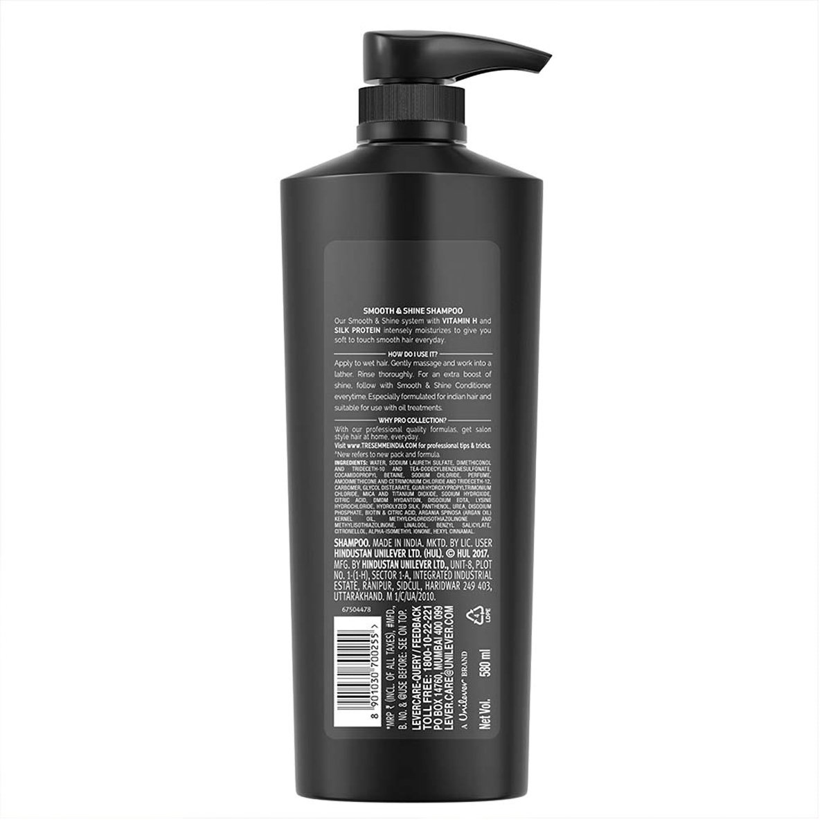 Tresemme Smooth & Shine Shampoo, 580 ml, Pack of 1 Tresemme Smooth & Shine Shampoo, 580 ml, Pack of 1