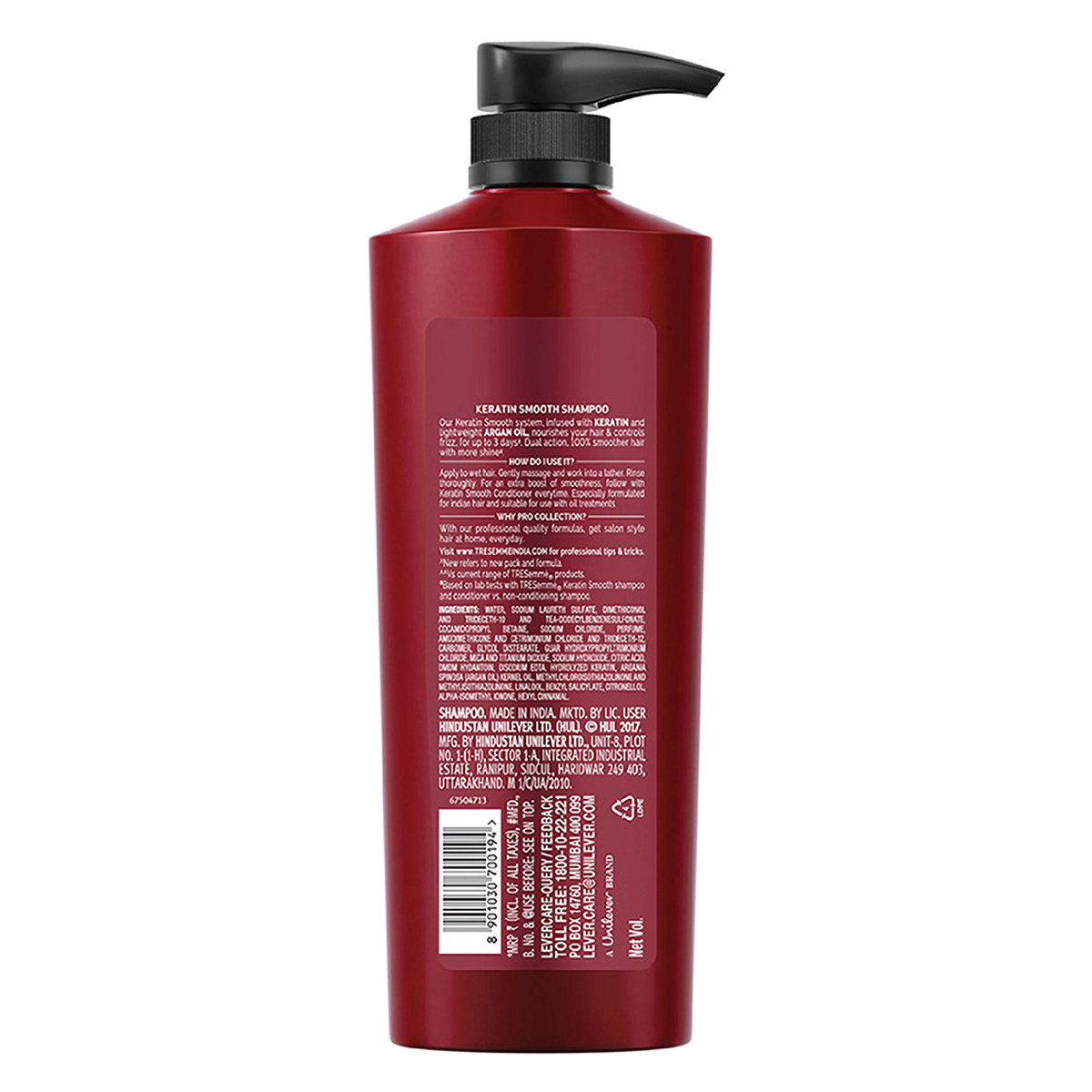 Tresemme Keratin Smooth Shampoo, 580 ml, Pack of 1 Tresemme Keratin Smooth Shampoo, 580 ml, Pack of 1